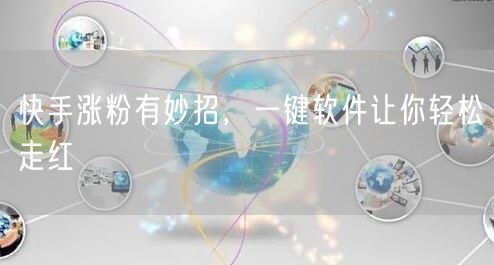 快手涨粉有妙招，一键软件让你轻松走红