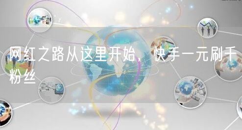 网红之路从这里开始，快手一元刷千粉丝