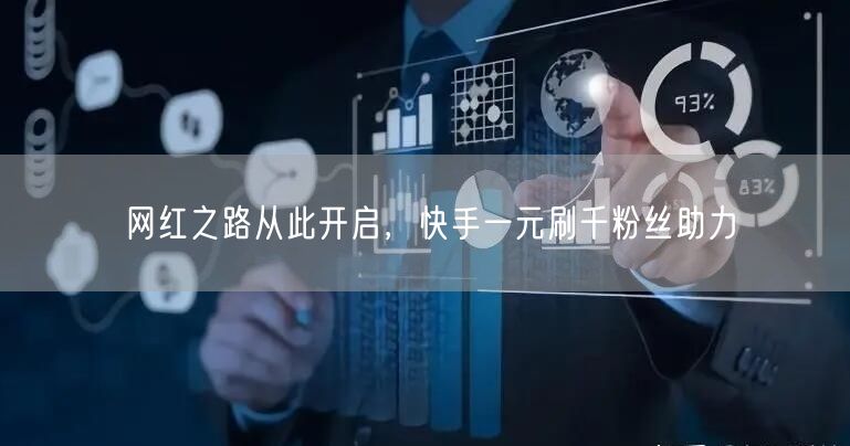 网红之路从此开启，快手一元刷千粉丝助力