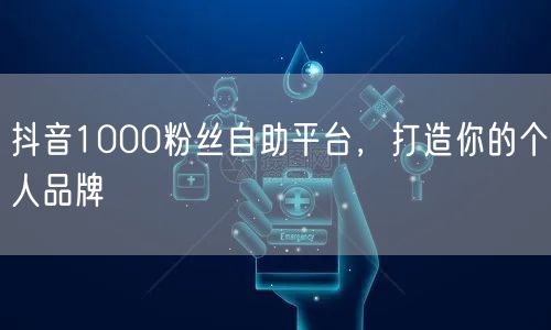 抖音1000粉丝自助平台，打造你的个人品牌