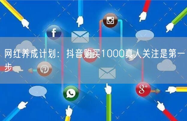 网红养成计划：抖音购买1000真人关注是第一步