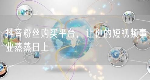 抖音粉丝购买平台，让你的短视频事业蒸蒸日上