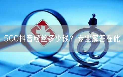 500抖音粉丝多少钱？专业解答在此