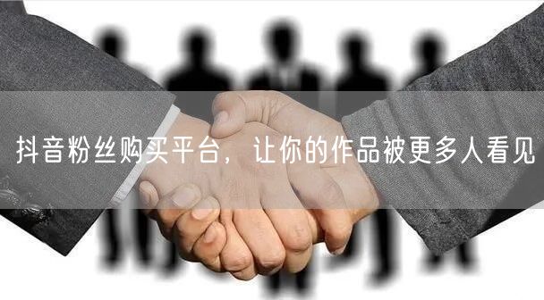 抖音粉丝购买平台，让你的作品被更多人看见