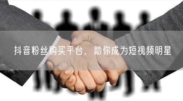 抖音粉丝购买平台，助你成为短视频明星