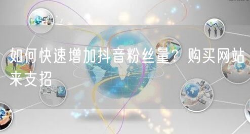 如何快速增加抖音粉丝量？购买网站来支招