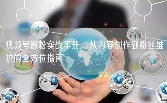 视频号涨粉实战手册：从内容创作到粉丝维护的全方位指南