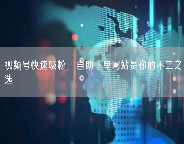 视频号快速吸粉，自助下单网站是你的不二之选