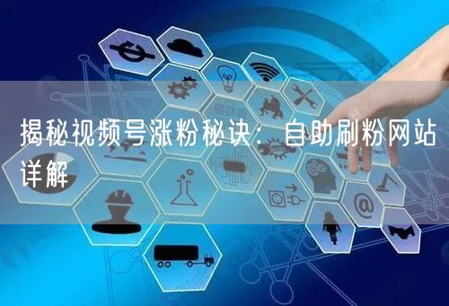 揭秘视频号涨粉秘诀：自助刷粉网站详解