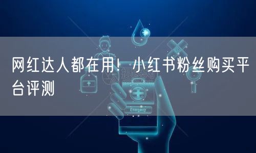 网红达人都在用！小红书粉丝购买平台评测