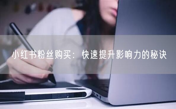 小红书粉丝购买：快速提升影响力的秘诀