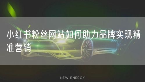 小红书粉丝网站如何助力品牌实现精准营销