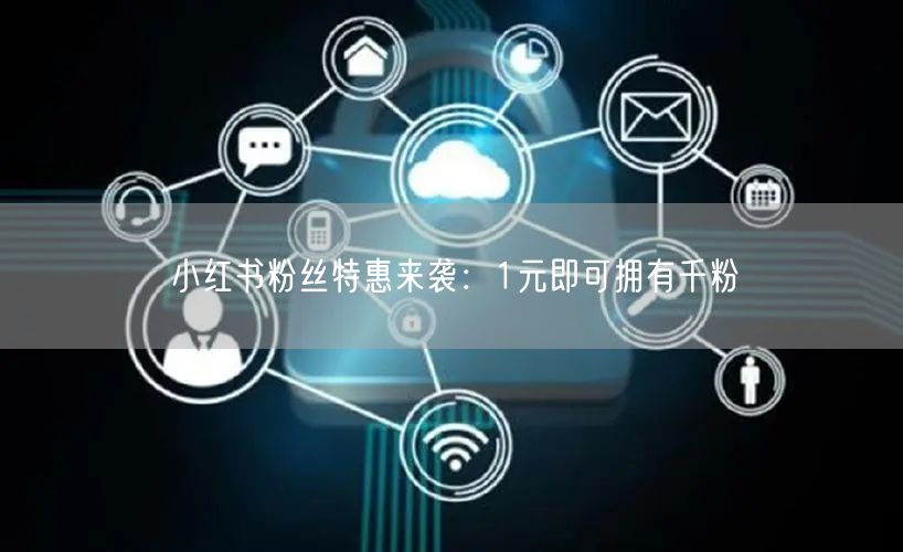 小红书粉丝特惠来袭：1元即可拥有千粉