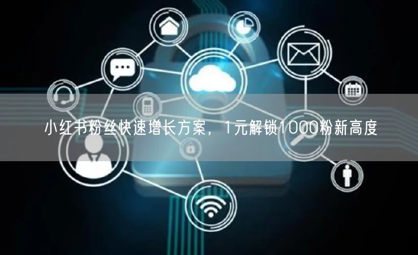 小红书粉丝快速增长方案，1元解锁1000粉新高度