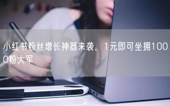 小红书粉丝增长神器来袭，1元即可坐拥1000粉大军