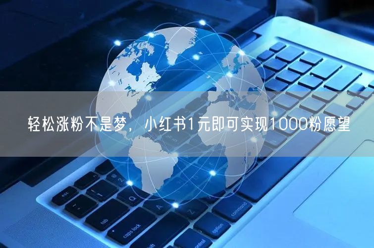 轻松涨粉不是梦，小红书1元即可实现1000粉愿望