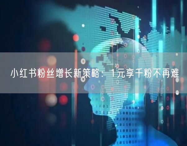 小红书粉丝增长新策略：1元享千粉不再难