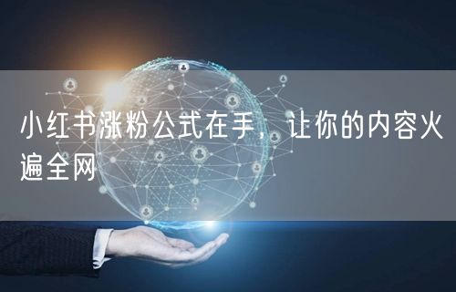 小红书涨粉公式在手，让你的内容火遍全网