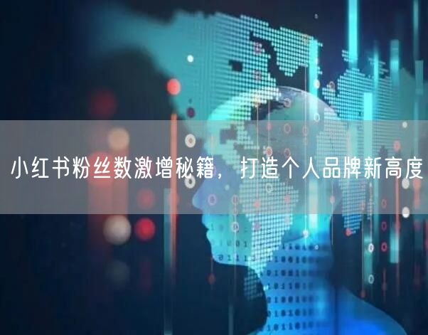 小红书粉丝数激增秘籍，打造个人品牌新高度
