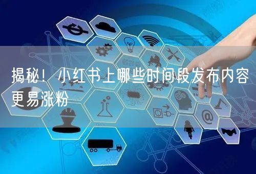 揭秘！小红书上哪些时间段发布内容更易涨粉