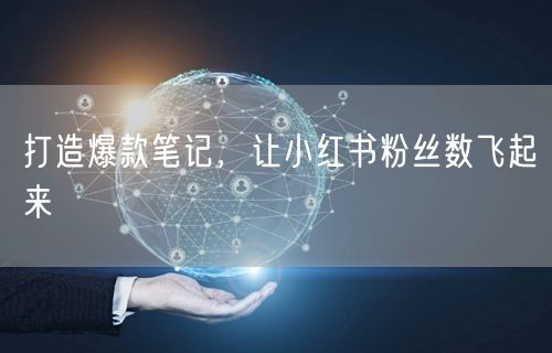 打造爆款笔记，让小红书粉丝数飞起来