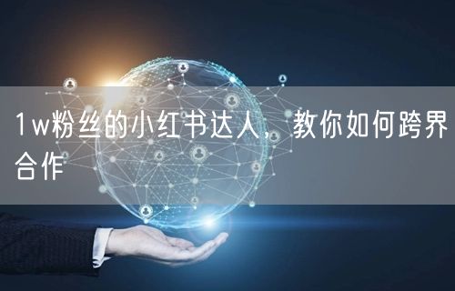 1w粉丝的小红书达人，教你如何跨界合作