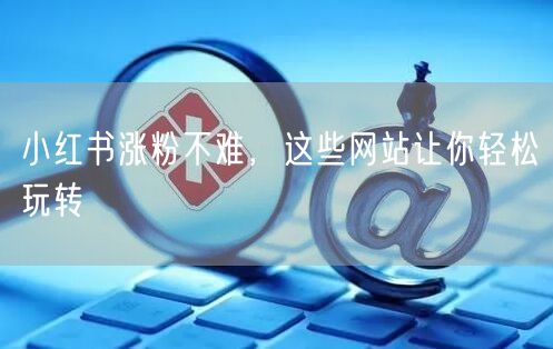 小红书涨粉不难，这些网站让你轻松玩转