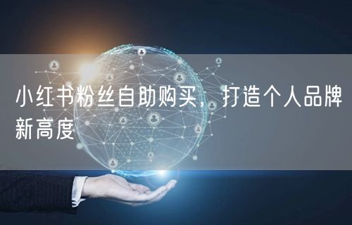小红书粉丝自助购买，打造个人品牌新高度