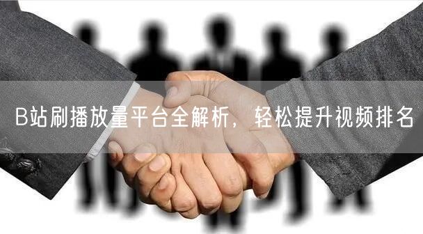 B站刷播放量平台全解析，轻松提升视频排名