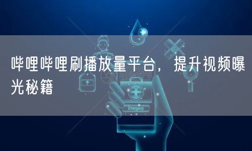 哔哩哔哩刷播放量平台，提升视频曝光秘籍