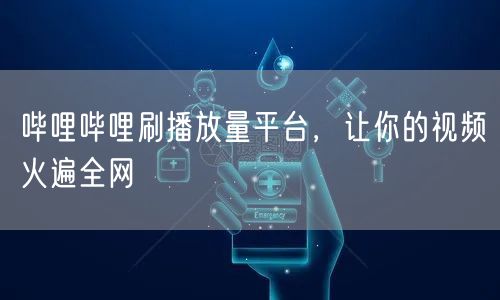 哔哩哔哩刷播放量平台，让你的视频火遍全网