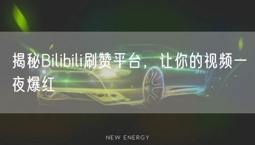 揭秘Bilibili刷赞平台，让你的视频一夜爆红