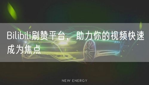 Bilibili刷赞平台，助力你的视频快速成为焦点