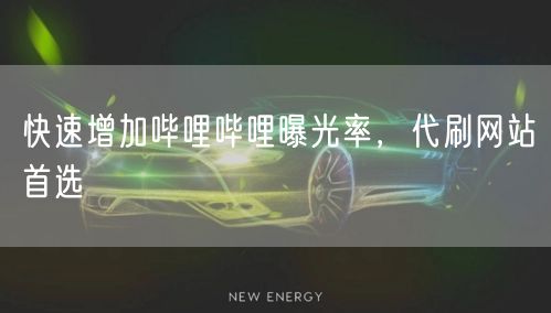 快速增加哔哩哔哩曝光率，代刷网站首选