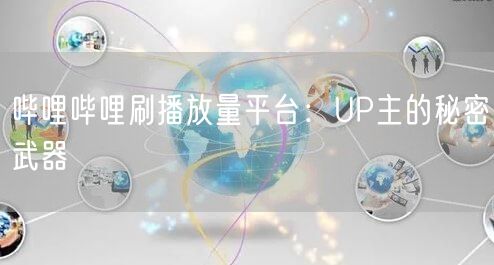 哔哩哔哩刷播放量平台：UP主的秘密武器