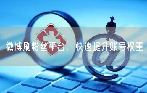 微博刷粉丝平台，快速提升账号权重