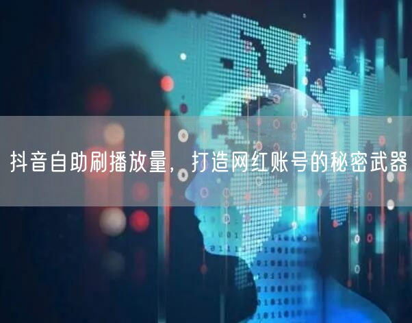 抖音自助刷播放量，打造网红账号的秘密武器