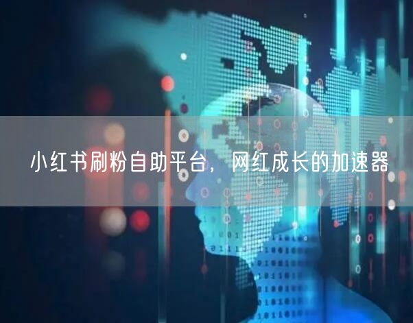小红书刷粉自助平台，网红成长的加速器