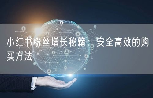 小红书粉丝增长秘籍：安全高效的购买方法