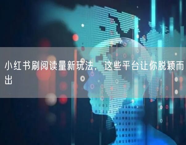 小红书刷阅读量新玩法，这些平台让你脱颖而出