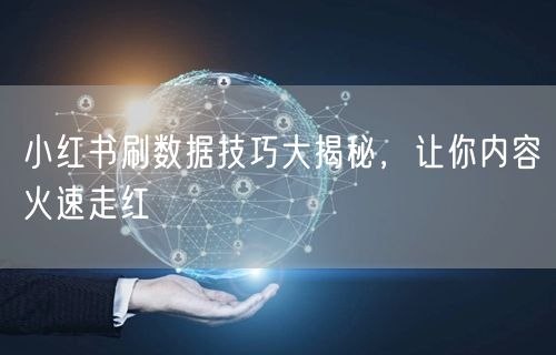 小红书刷数据技巧大揭秘，让你内容火速走红