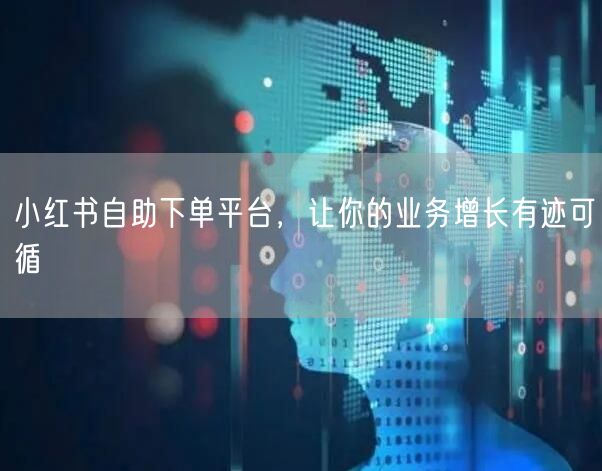 小红书自助下单平台，让你的业务增长有迹可循