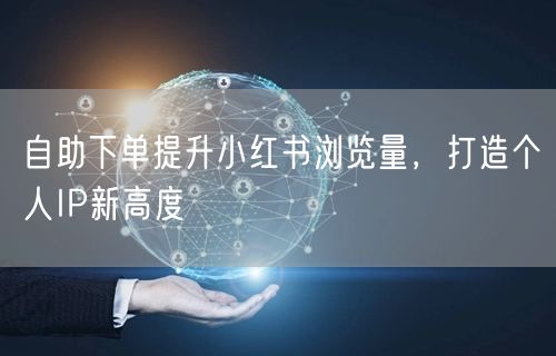 自助下单提升小红书浏览量，打造个人IP新高度