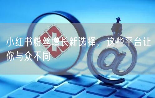 小红书粉丝增长新选择，这些平台让你与众不同