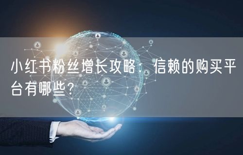 小红书粉丝增长攻略：信赖的购买平台有哪些？