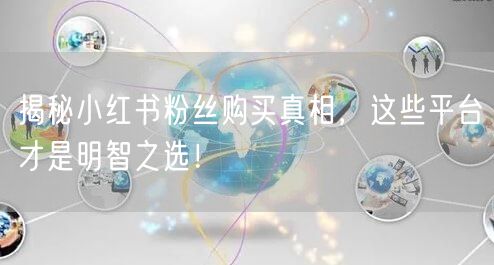揭秘小红书粉丝购买真相，这些平台才是明智之选！