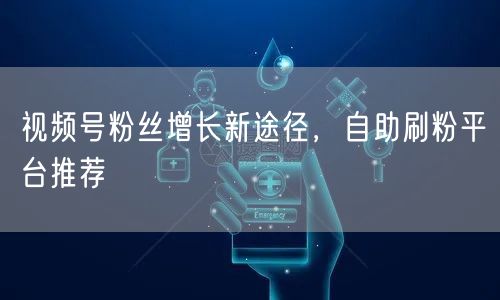 视频号粉丝增长新途径，自助刷粉平台推荐