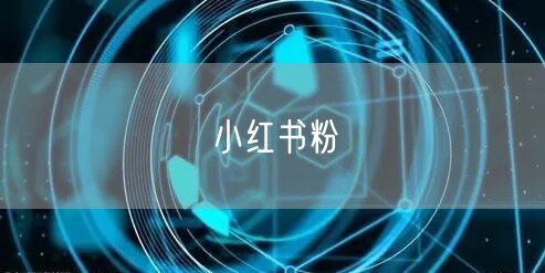 小红书粉
