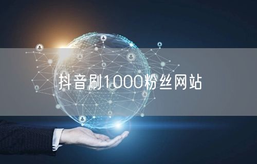 抖音刷1000粉丝网站