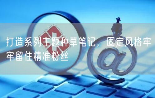 打造系列主题种草笔记，固定风格牢牢留住精准粉丝